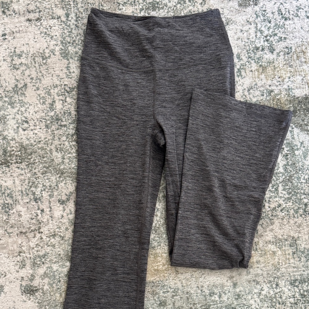 Gray High-Waisted Leggings